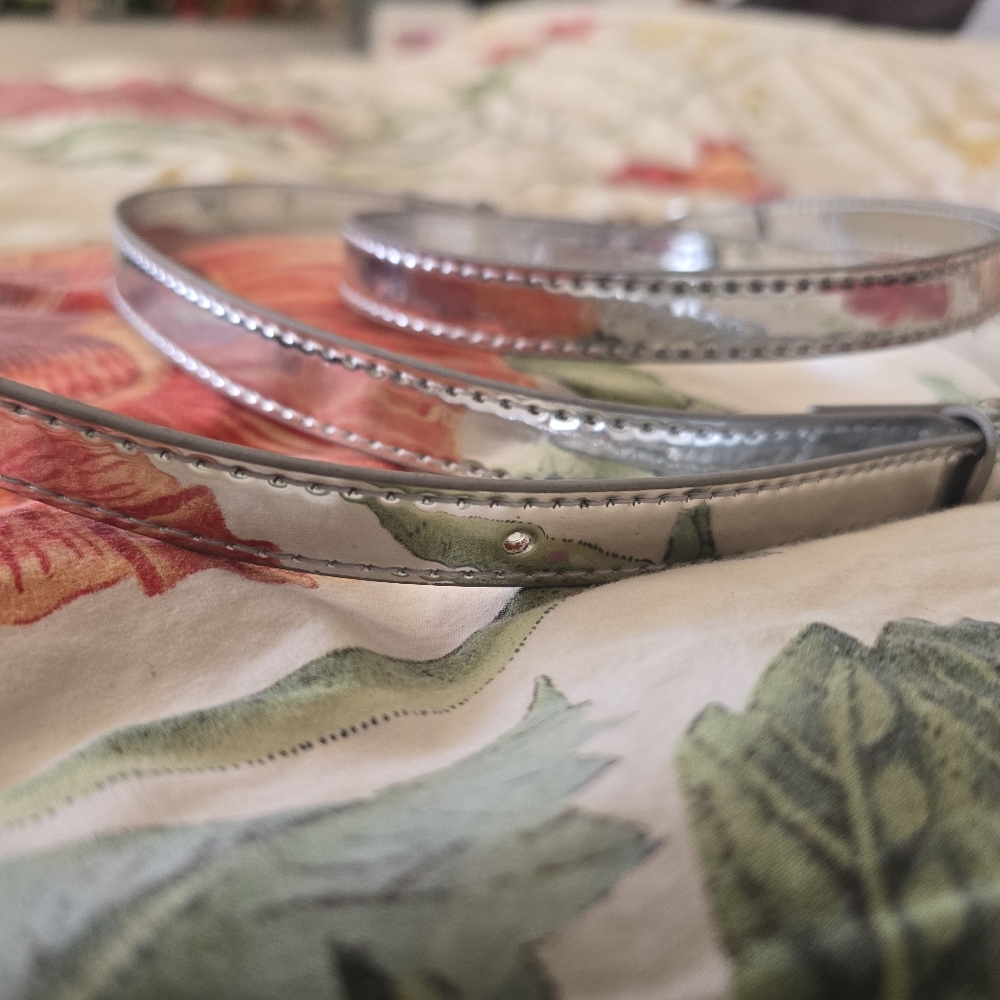 Silver Mirror Purse Crossbody Strap - Picture 5 of 7